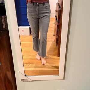 LOFT Light Gray Ankle Jeans